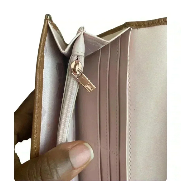 Ted Baker Selma Matisse Large Leather Wallet in Cognac Brown - Picture 7 of 10